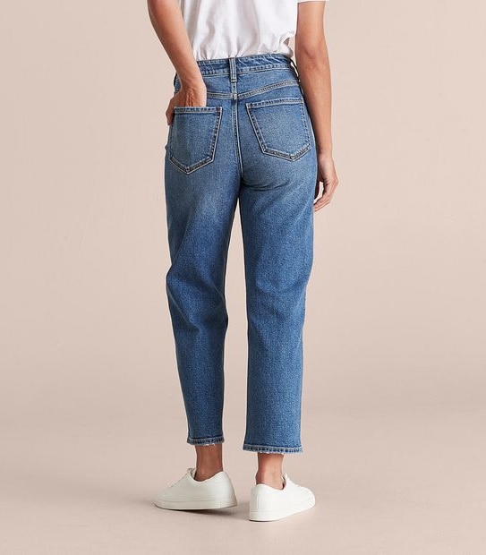 Alexa Straight High Rise Cropped Length Jeans 
