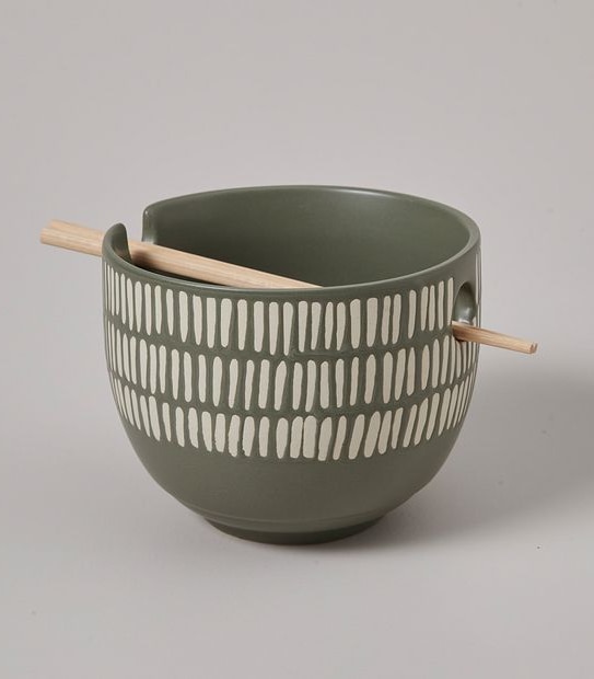 Noodle Bowl With Chopsticks