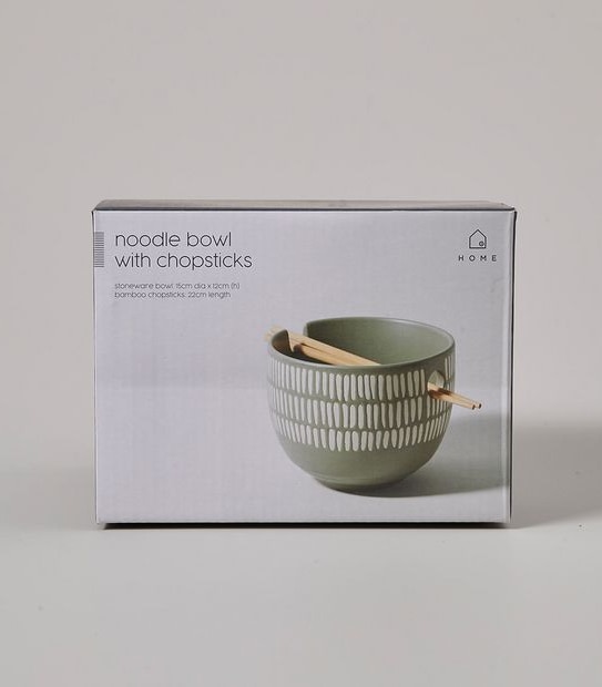 Noodle Bowl With Chopsticks