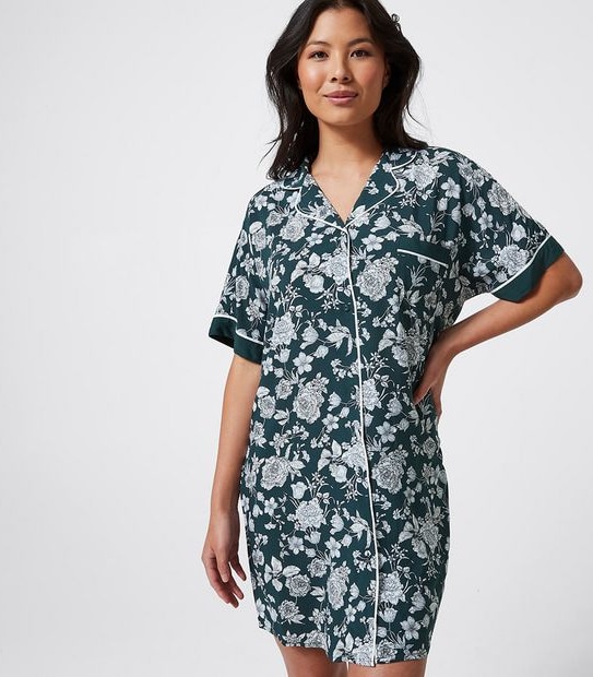 Viscose Short Sleeve Nightshirt