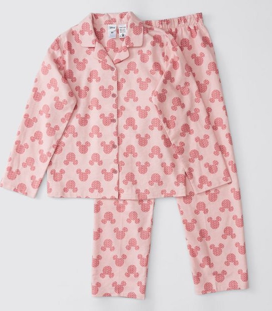 Disney Mickey Mouse Flannelette Pyjama Set - Pink