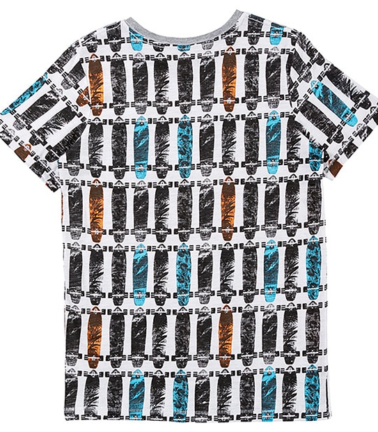 Boys' Short Sleeve Skateboard Print T-Shirt
