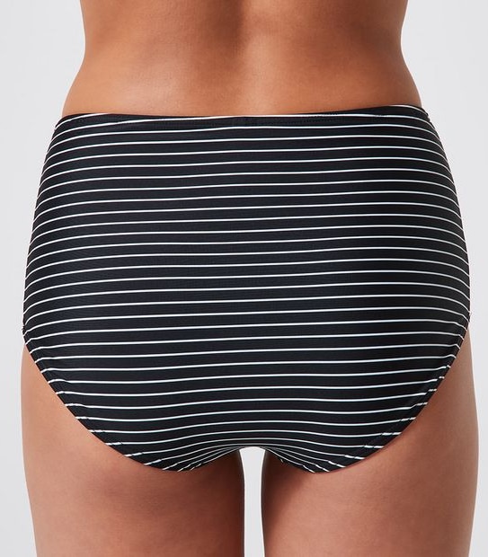 High Waisted Ruched Swim Bikini Briefs