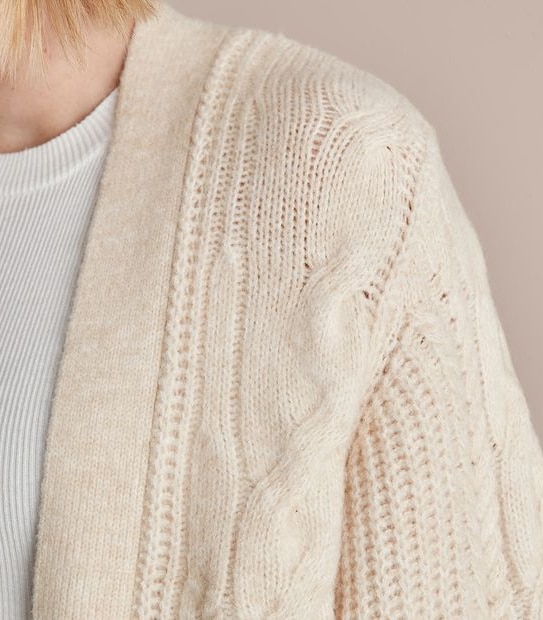 Preview Longline Cable Cardigan