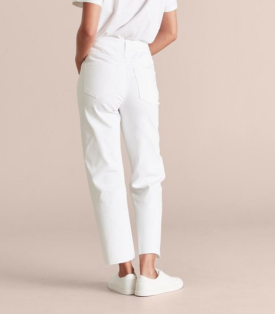 Alexa Straight High Rise Cropped Length Jeans 