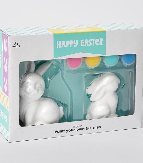 Easter Paint Your Own Bunnies 2 Pack