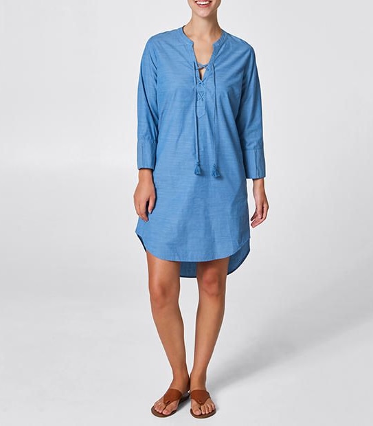 Tie Front Kaftan Dress