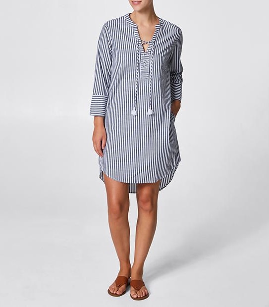 Tie Front Kaftan Dress