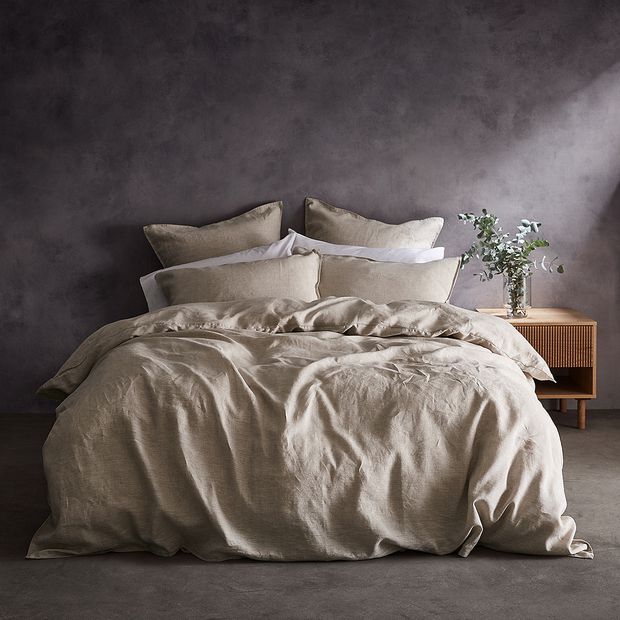 Lilah Linen Quilt Cover Set Flax Target Australia Lilah Linen Quilt Cover Set Flax, Target Super King Bedding