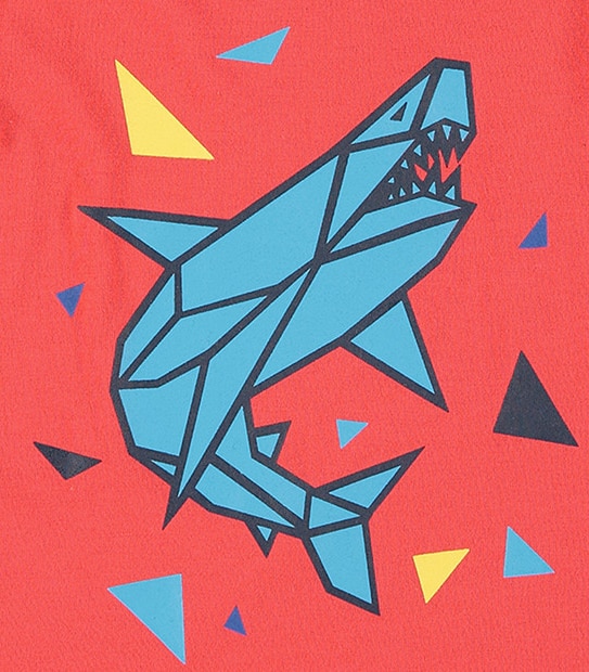 Boys' Short Sleeve Shark Print T-Shirt