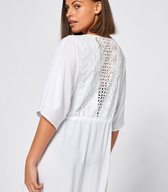 Lily Loves Long Lace Trim Coverup