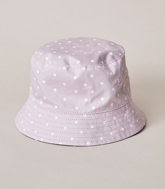 Kids Polka Dot Reversible Bucket Hat