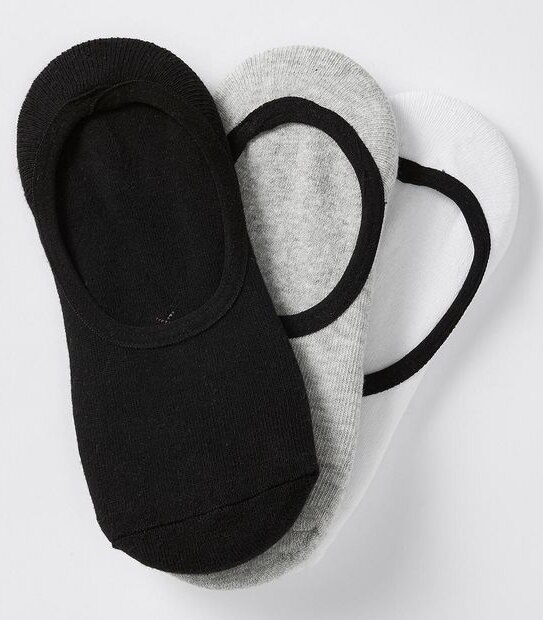 Maxx 3 Pack Cushioned Sneaker Socks - Black/Grey/White