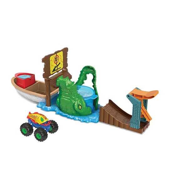 Hot Wheels Monster Trucks Swamp Chomp Playset