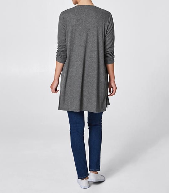 Rib Side Split Cardigan 2 of 3