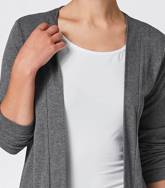 Rib Side Split Cardigan 3 of 3