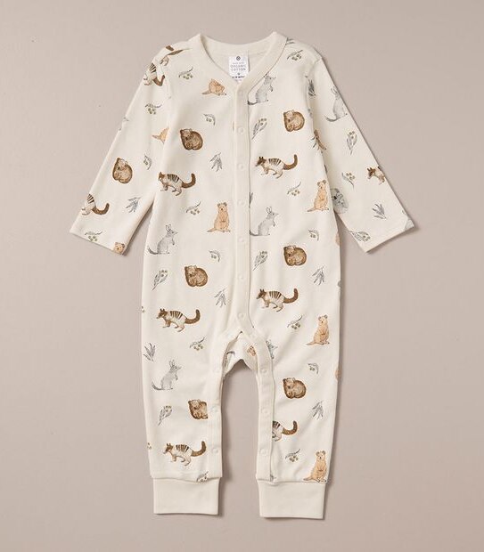 3 Pack Baby Organic Cotton Snap Coveralls 5 of 5