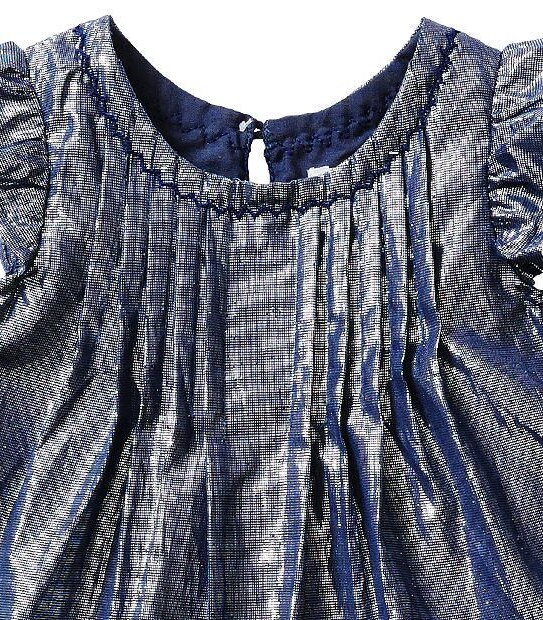 Baby Siobhan Metallic Twist Dress And Bloomers Set 2 of 5