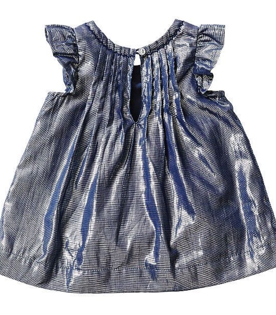 Baby Siobhan Metallic Twist Dress And Bloomers Set 3 of 5