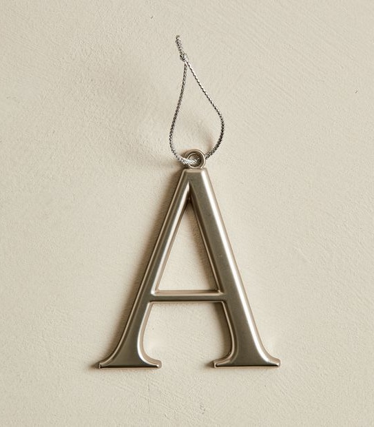 Christmas Metallic Alphabet Decoration