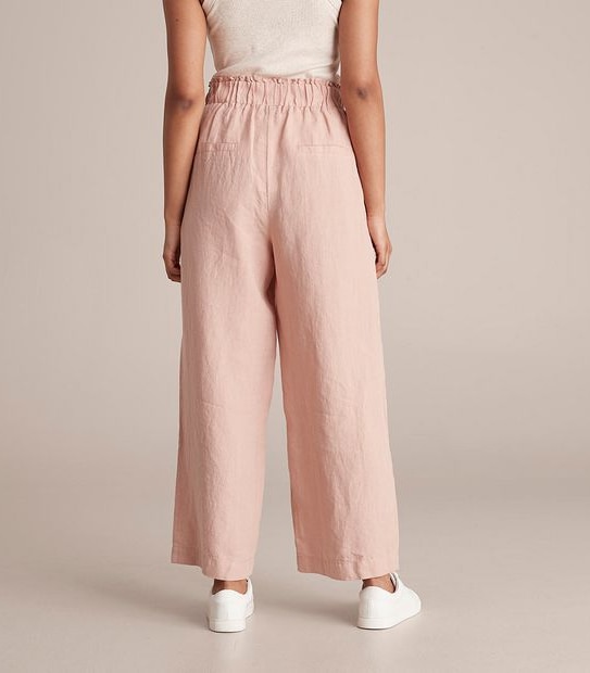 European Linen Wide Leg Pants