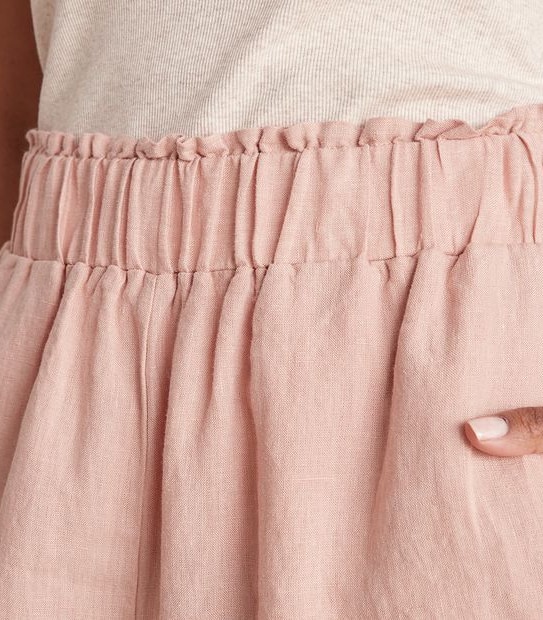 European Linen Wide Leg Pants