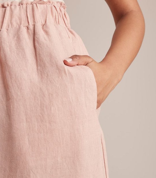 European Linen Wide Leg Pants