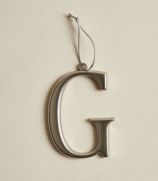 Christmas Metallic Alphabet Decoration