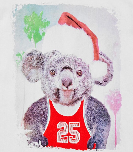 Boys' Short Sleeve Koala Christmas T-Shirt