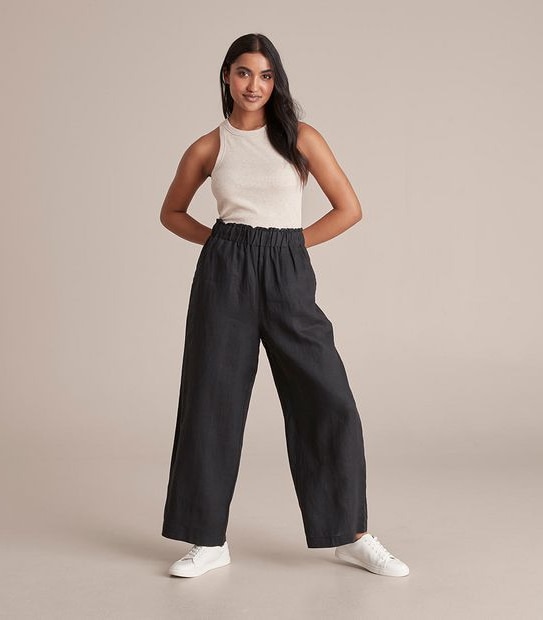 European Linen Wide Leg Pants | Target Australia