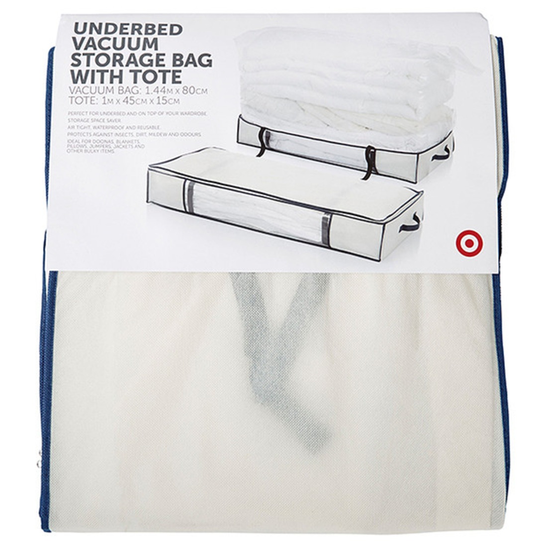 Underbed Vacuum Storage Bag With Tote Target Australia Underbed Vacuum Storage Bag With Tote