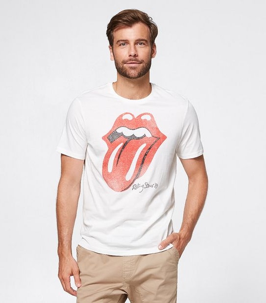 Rolling Stones Licensed Print T-Shirt