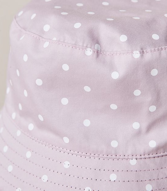 Kids Polka Dot Reversible Bucket Hat