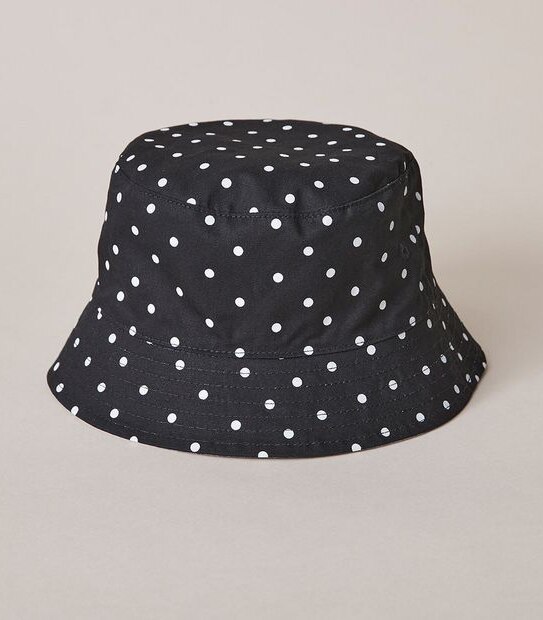 Kids Polka Dot Reversible Bucket Hat