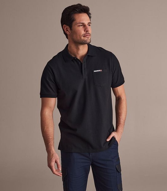 Graphite Polo Top