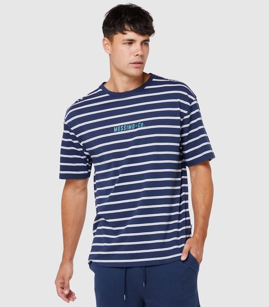 Mossimo Grip Stripe T-Shirt - Navy