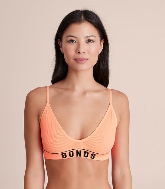 Bonds Retro Rib Triangle Crop Bra; Style: WU8ET