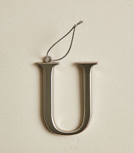 Christmas Metallic Alphabet Decoration