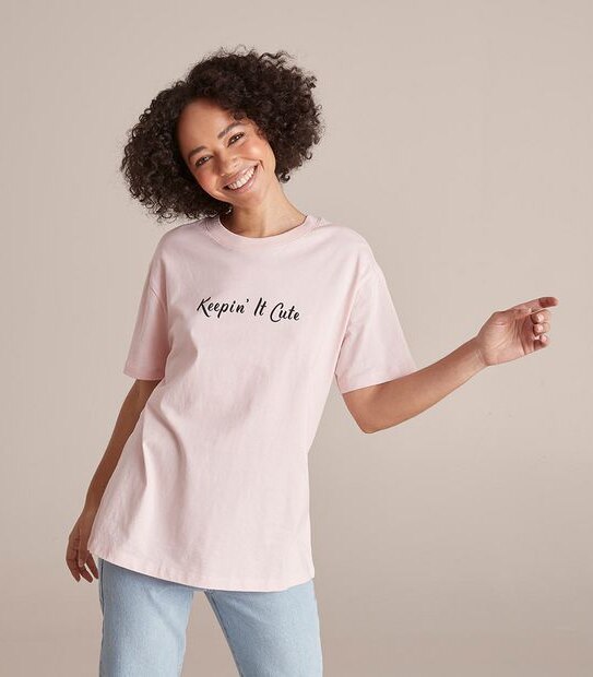Lily Loves Crew Neck Boxy T-Shirt