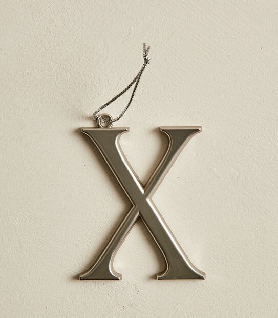Christmas Metallic Alphabet Decoration