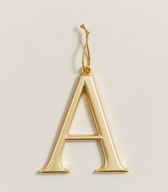 Christmas Metallic Alphabet Decoration
