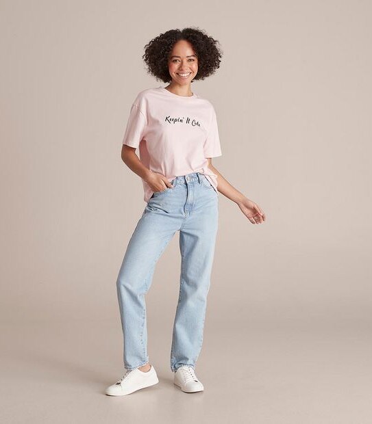 Lily Loves Crew Neck Boxy T-Shirt