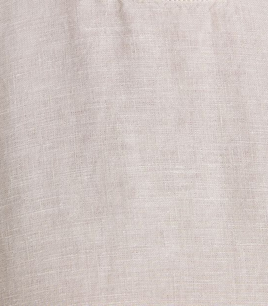 European Linen Tiered Midi Dress