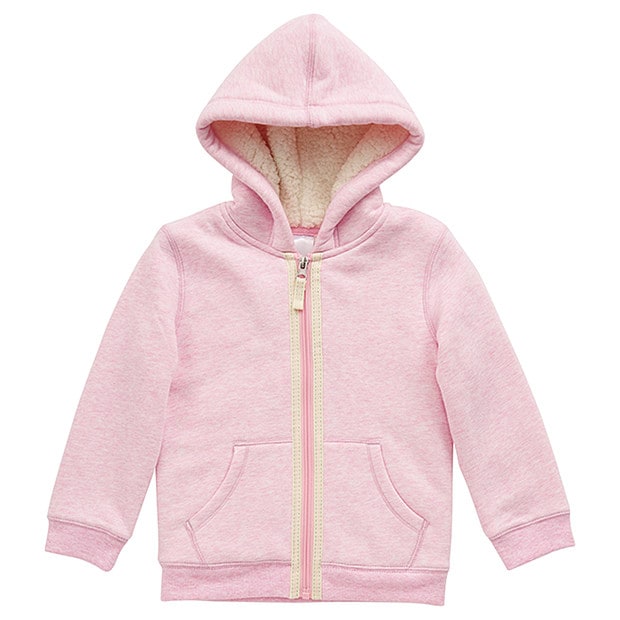 Zip Through Sherpa Lined Hoodie