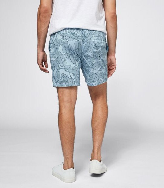 Leaf Print Volley Shorts