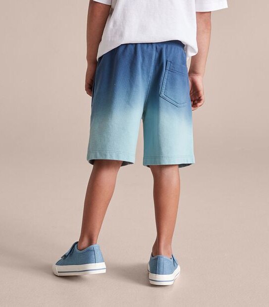 245220_00 SWEAT SHORT DIP DYE - BLACK IRIS