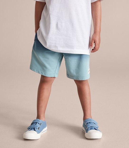 245220_00 SWEAT SHORT DIP DYE - BLACK IRIS