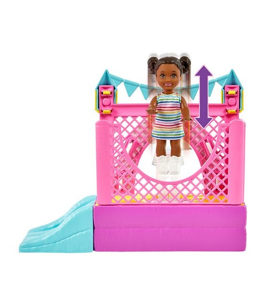 Barbie Skipper Babysitters Inc. Bounce House Playset with Dolls & Accessories