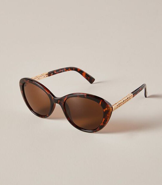 Womens Oval Sunglasses - Tortoiseshell