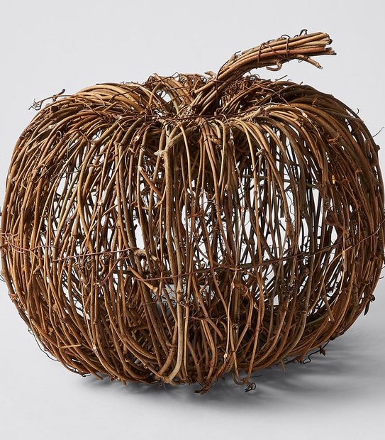 Halloween Light Up Rattan Pumpkin